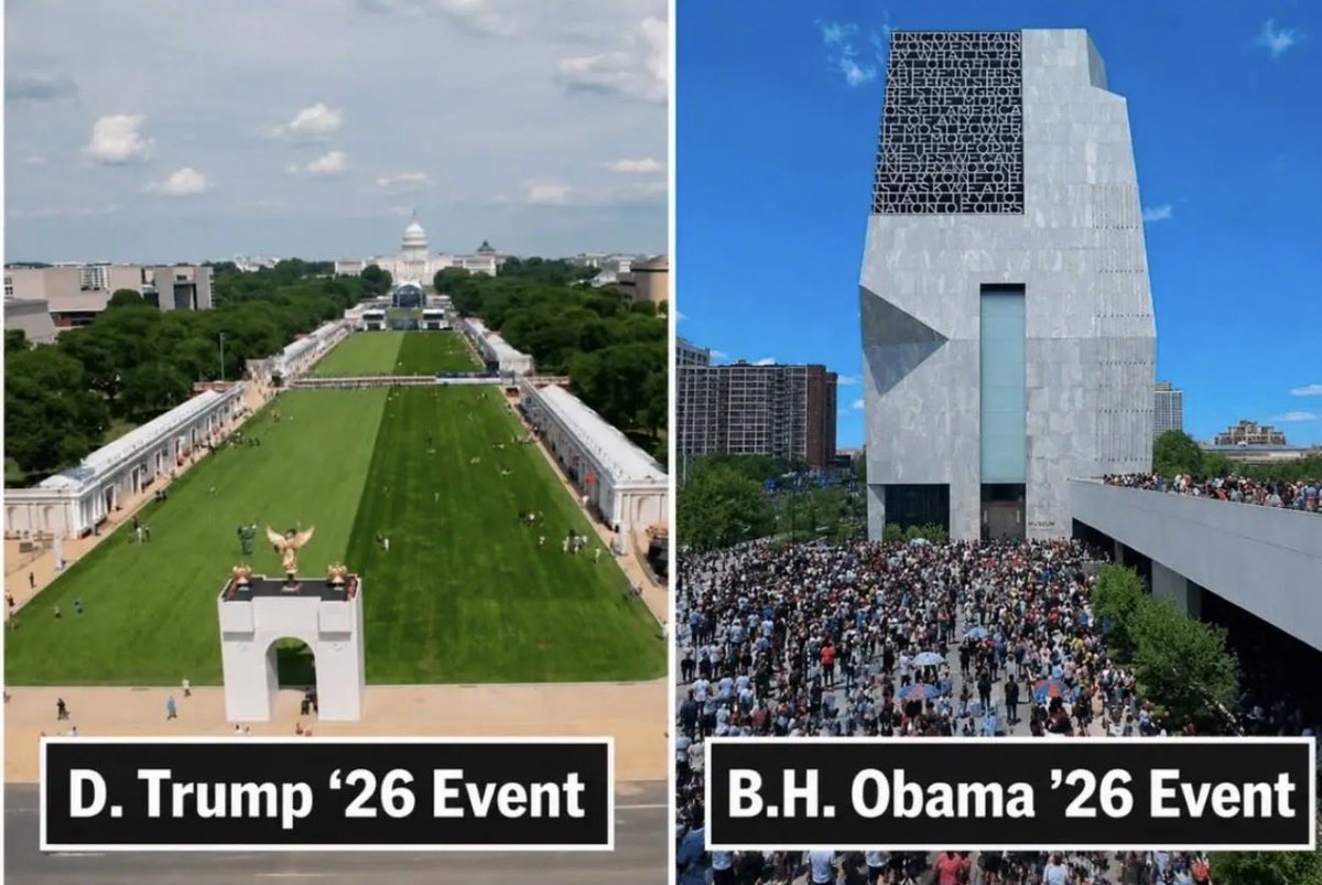 isaywhatandwhen's tweet photo. @karolineleavitt How cool is it that our president used taxpayer dollars to fund something that had been planned and funded already? HIS diy cardboard copy, Vanilla Ice and ninja turtle as headliners, broken ferris wheel, no activites, overpriced food, melted ice cream. Bravo. What a crowd. 🥱 https://t.co/cbrL4uSAqG