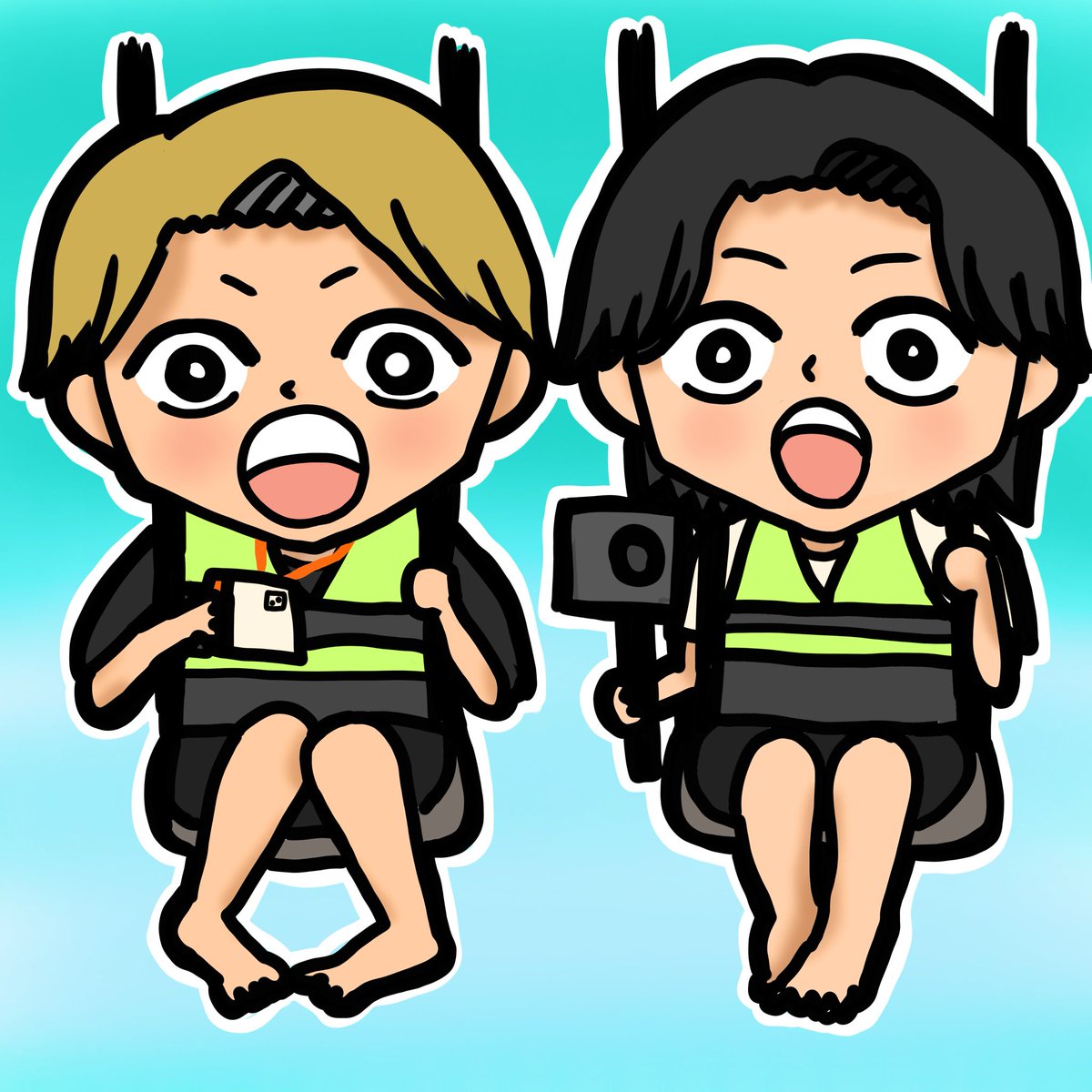 Myechan1's tweet photo. わぁぁぁぁぁぁぁぁぁ！！
(それぞれの内股かわいかった♡)
 #おにラブ
 #onlvFa https://t.co/3RlR15Ss0H
