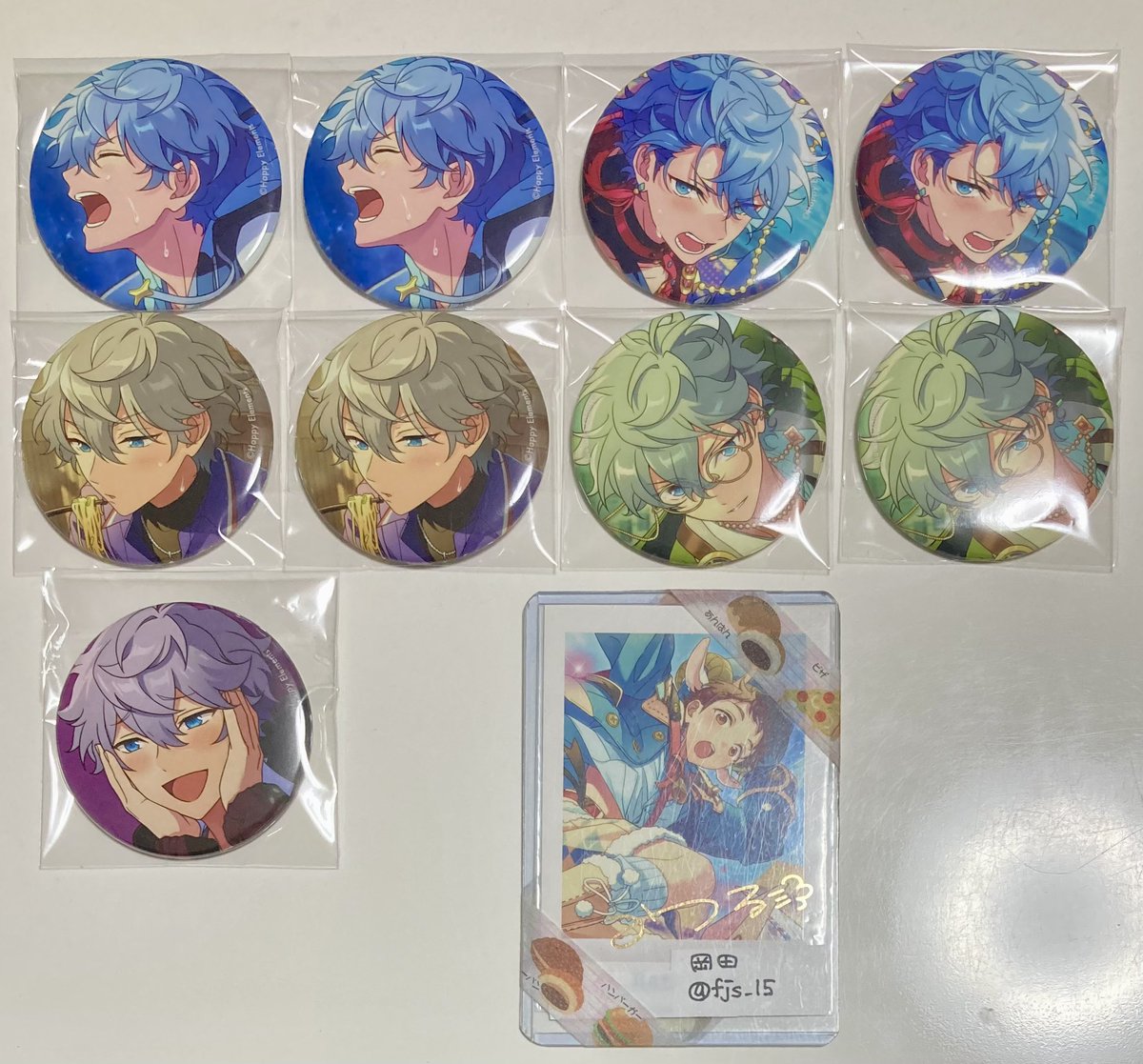 fjs_15's tweet photo. 【交換】あんスタ コレクション缶バッジ コレ缶
譲→泉
求→画像3枚目 https://t.co/okyDIJheIt