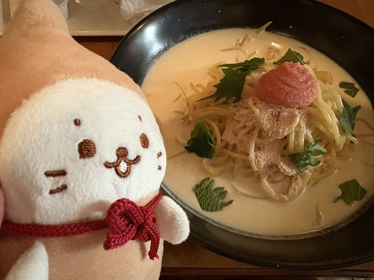 manaria_rd's tweet photo. 渋谷にある『人間関係』ってカフェのたらこクリームパスタマジで安くて美味いんで食べて欲しい😋 https://t.co/J95y6y3QYO