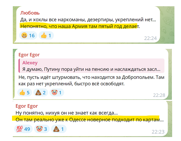hochu_dodomu's tweet photo. Да, и хохлы все наркоманы, дезертиры, укреплений нет... Непонятно, что наша Армия там пятый год делает. https://t.co/wkmzSZHaA8