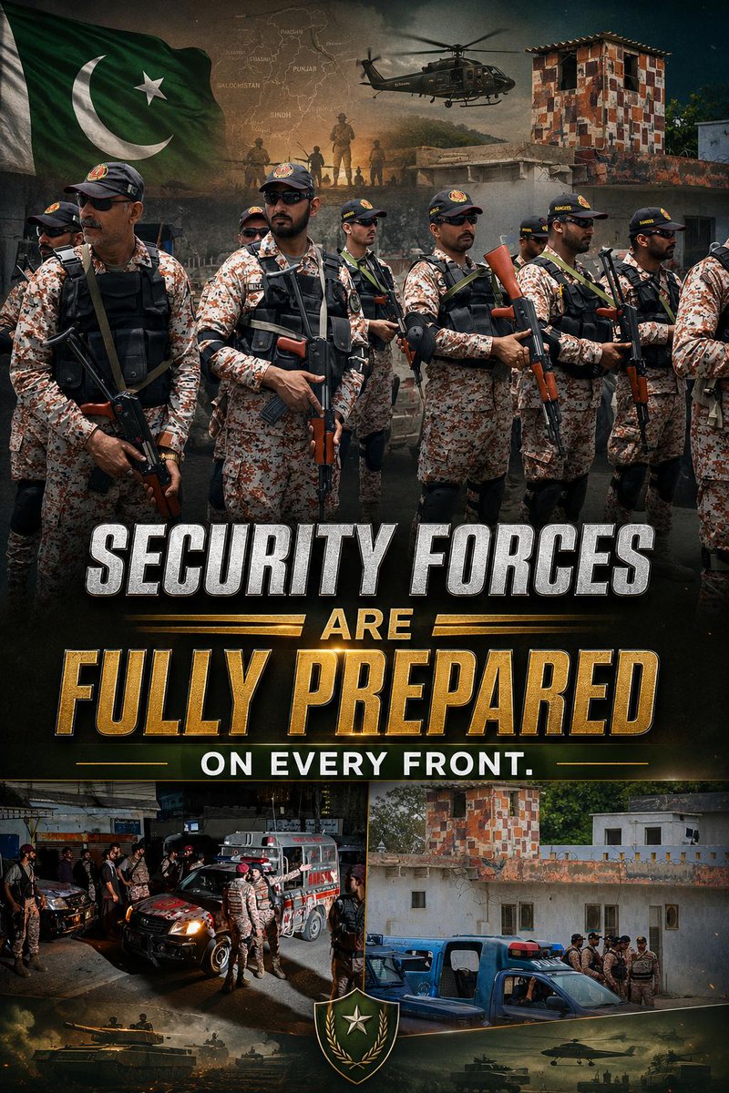 N__r_fat's tweet photo. Pakistan's security forces stand like an iron wall against every threat.
#KarachiTerrorAttackFoiled
#RangersOnFrontline
#UnitedAgainstTerror https://t.co/A3CScTY00T