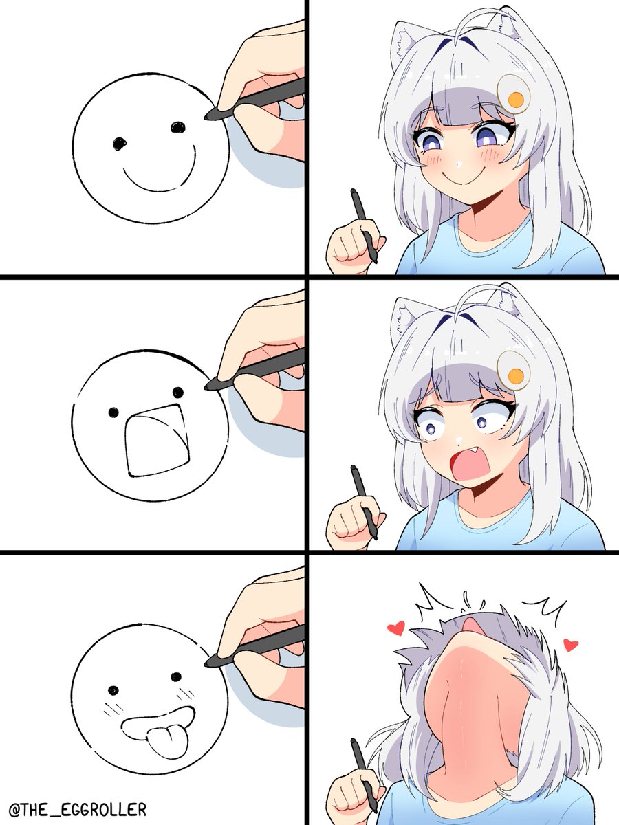 The_Eggroller's tweet photo. EVERY artist does this when drawing expressions https://t.co/DzQqnpoOym