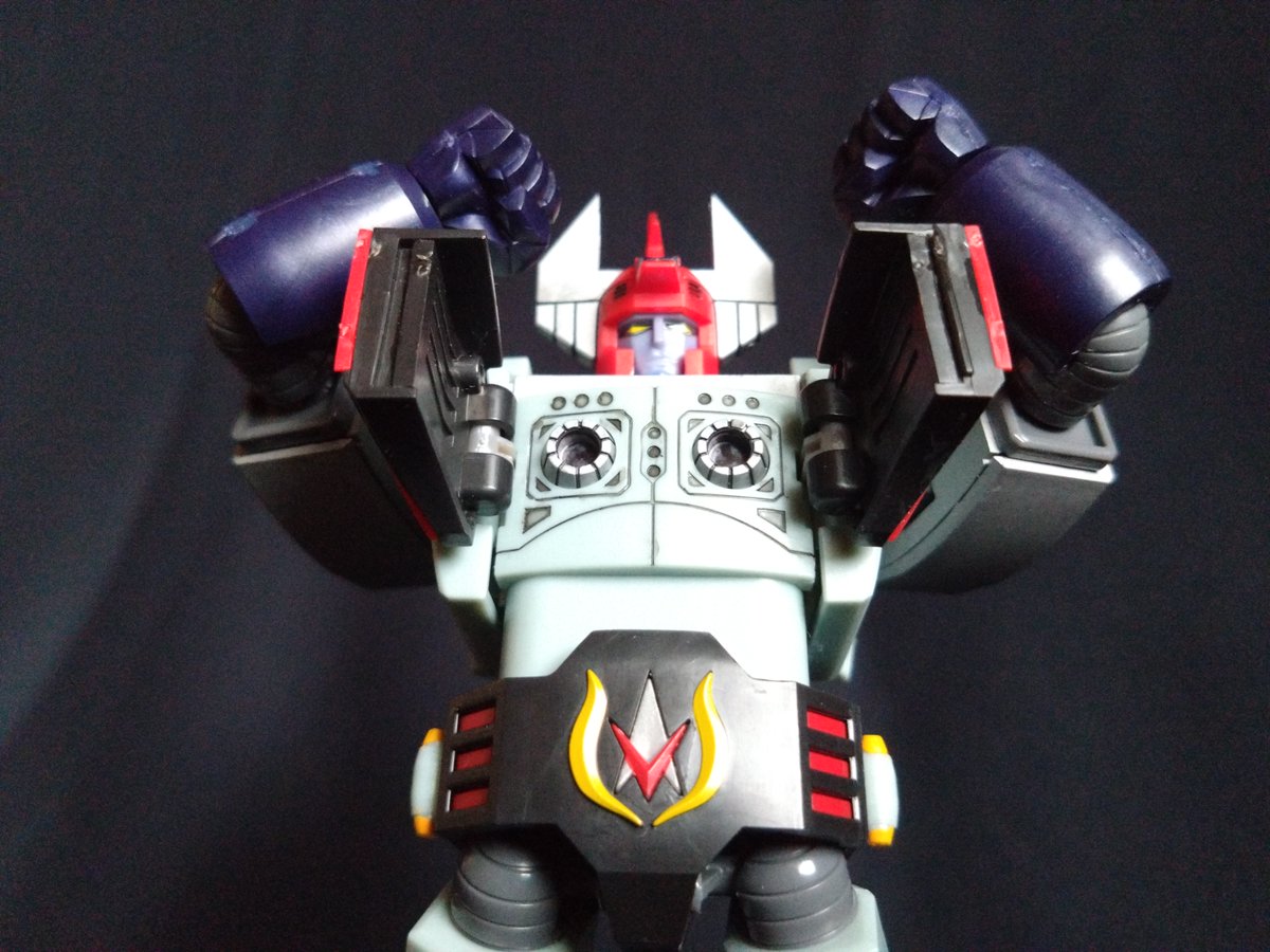 nkichi1's tweet photo. 今月は、子供の頃好きだったダンガードA作りました。
部分塗装で、気軽にできましたよ✌️ 
#今月作ったプラモ晒そうぜ
＃MODEROID
#プラモデルライフ https://t.co/0sImxYaOtM
