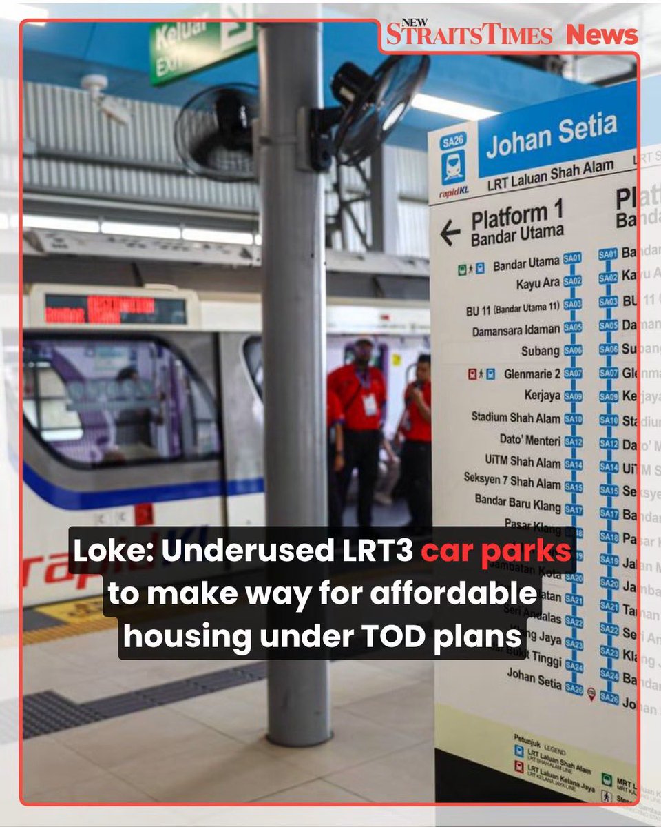 NaratifRakyat's tweet photo. DEVELOPER ACTION PARTY STRIKES AGAIN!
EH PARKING PUN DAH TAK CUKUP SEBAB KENA POTONG PH1.0 TAPI U NAK BANGUNKAN PULAK. 

Vacant Prasarana‑owned car parks along the Shah Alam LRT3 line will be redeveloped into affordable housing &amp; commercial lots:

https://t.co/O8QWe3v3AM https://t.co/Eh4GbJKNNe
