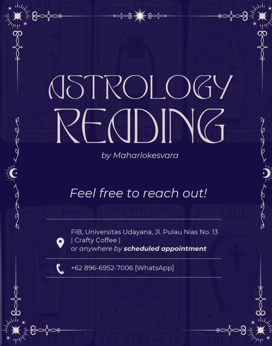 archaeolonic's tweet photo. Yuk yang mau baca tarot/vedic birth chart, aku lagi open nih. Limited slot ya.

Catalogue: https://t.co/MsvPuYaOhq

Contact: https://t.co/HmypXjdFz4 or https://t.co/q2pryXfRHM https://t.co/ekExnHHKDk