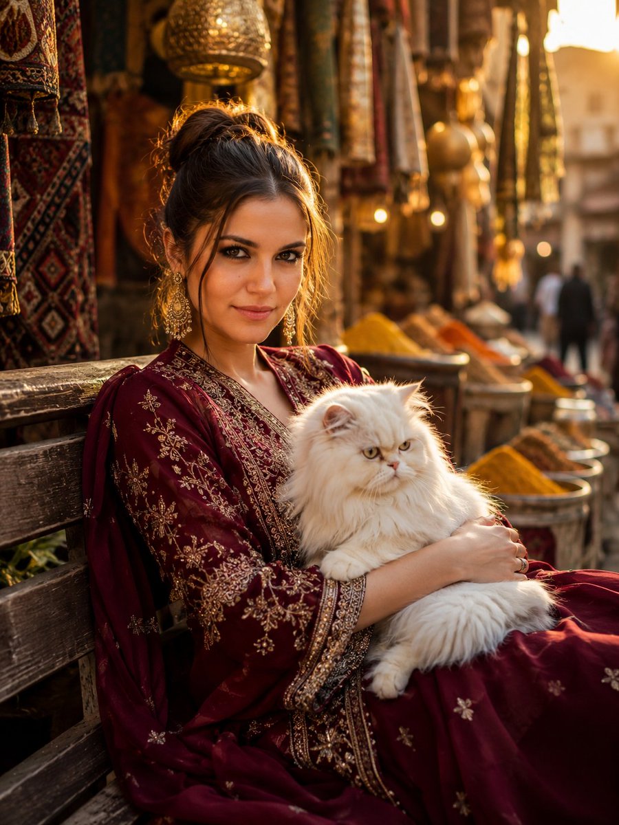South Asian Bazaar Cinematic Portrait