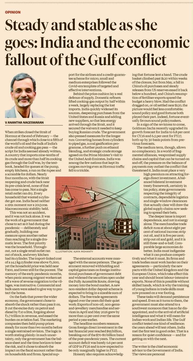 narendramodi's tweet photo. India has shown remarkable stability during tough and testing times globally, despite our structural vulnerabilities. It has been achieved by ensuring macroeconomic stability over the last decade while making policy-making responsive and agile. 

We are committed to further the process of Aatmanirbharta to safeguard our nation.