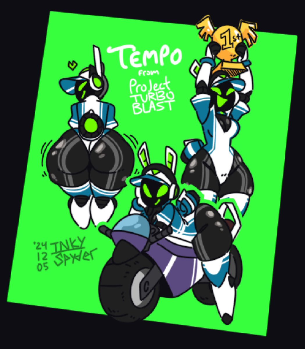 inkyspyder's tweet photo. OLD ART - Turbo Blastin' Bunny https://t.co/vXb3PzyDmn
