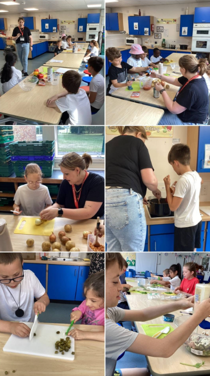 Highlees's tweet photo. FOOD FESTIVAL FUN
On Friday, Miss Cooper and our amazing Eco Council hosted a very special Food Festival in partnership with guest volunteer, Lauren Kisby!
Lauren works innovatively in the food industry, she showed our children how to cook with surplus food to create easy meals🤩 https://t.co/F6hiRZQcXV