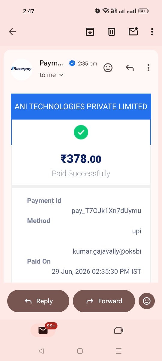 nagi4a5's tweet photo. @ola_supports Again return journey i face the same issue, I did the payment during journey because of this issue. This is not the fair again again, if it is not resolved, no more @Olacabs again. There is no direct contact to customer care. https://t.co/eUk0QlKYZd