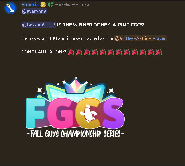 Bassam99FG's tweet photo. FGCS Hex-a-ring winner Hosted by @Stentric (100$) https://t.co/iNNx8uAjFz