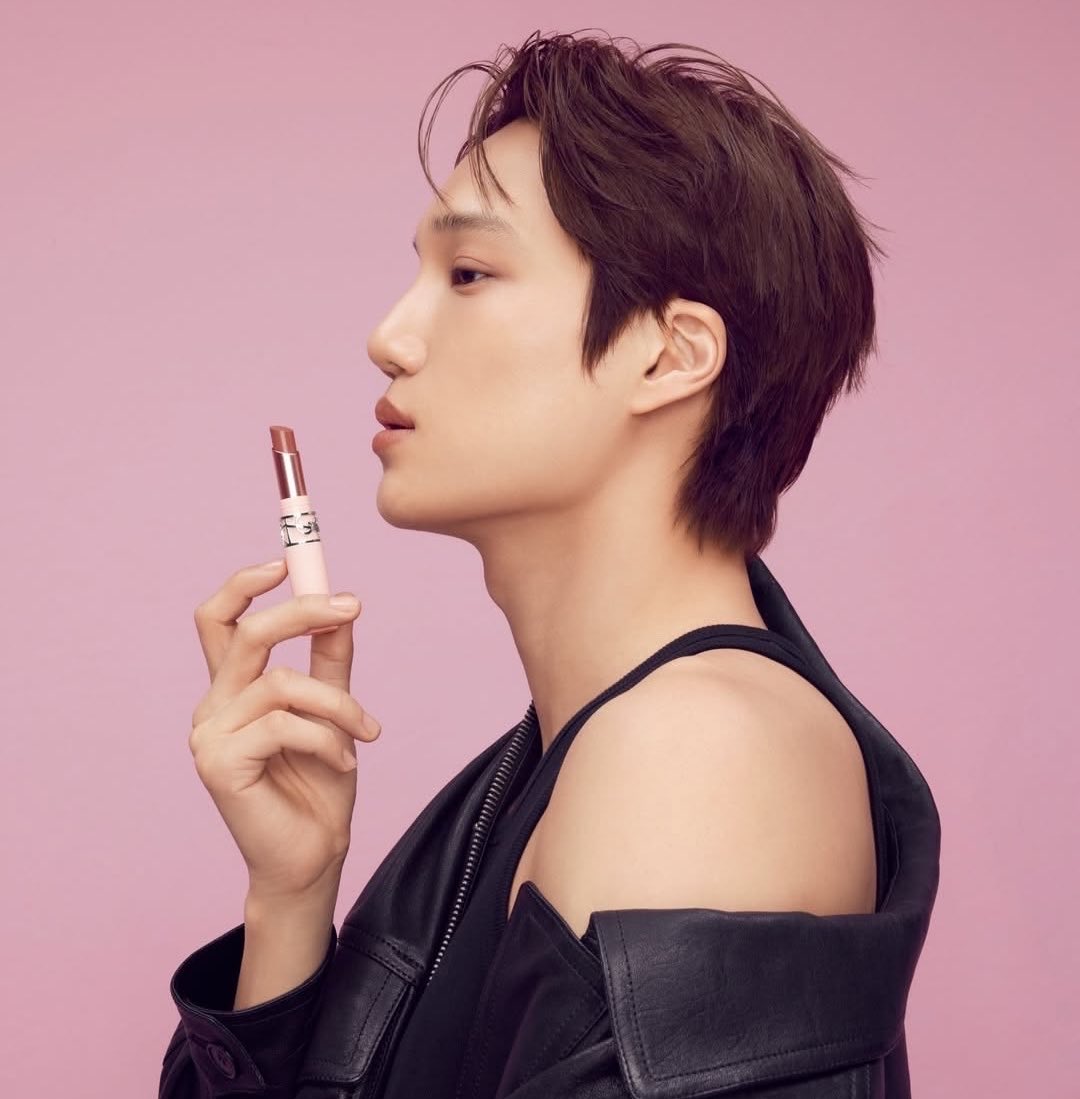 kaidiction's tweet photo. KAI’s face as the muse for:

•Bobby Brown
•YSL Beauty 
•MAC
•Mediheal https://t.co/vnLkq1h1ac