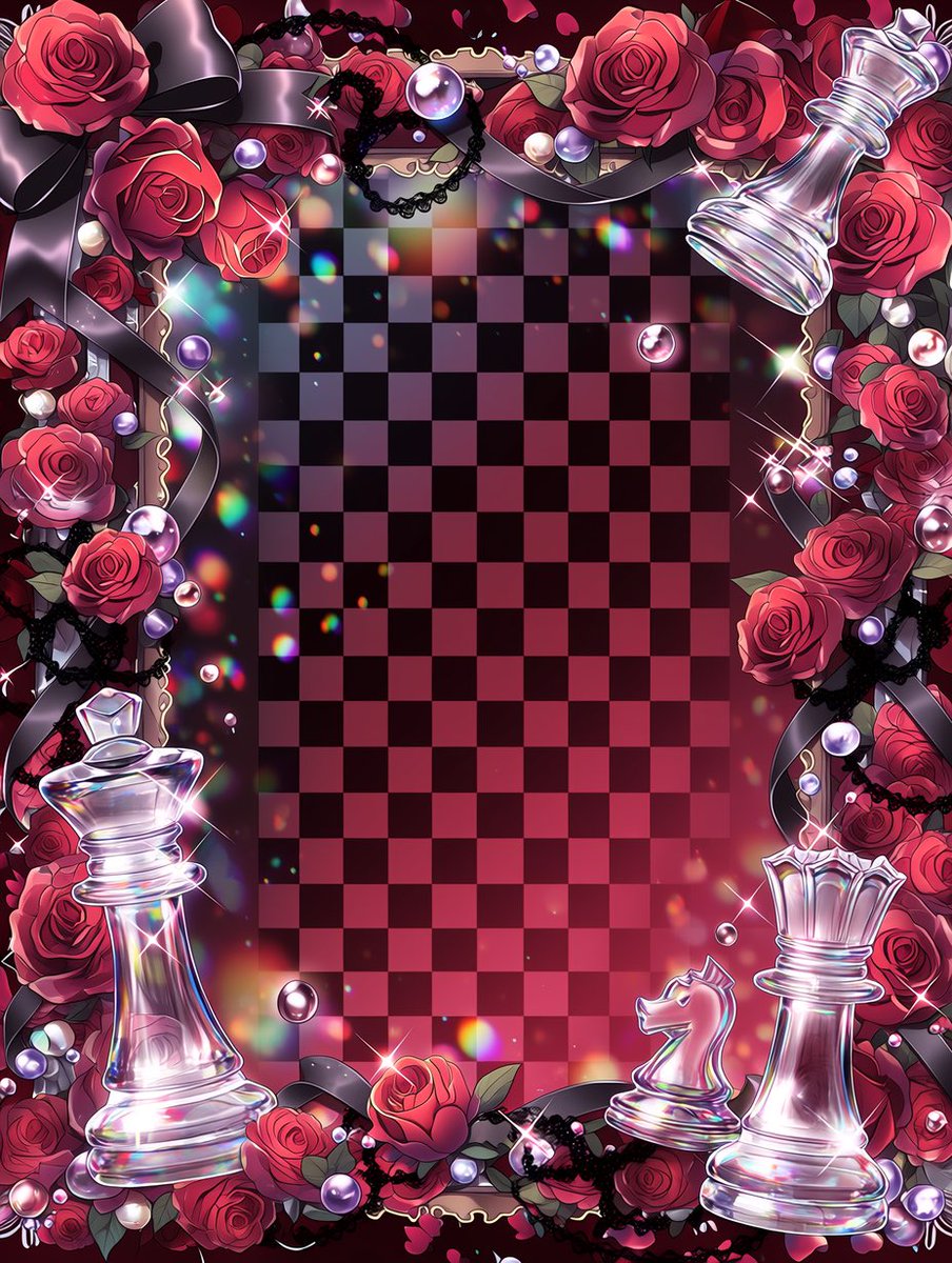 amari_AI_art's tweet photo. ( ϶’ᗜ’)϶＜ガラスチェス背景♟️

縦長の3:4サイズでもご用意！
ガラスのようなチェス駒と、
薔薇やリボンを組み合わせたフレーム背景💎✨
様々なカラバリでご用意🌹

🆗加工・商用利用
🆖プロフの固定を必読
#あまりのフリー素材 https://t.co/opJBaCBP8V