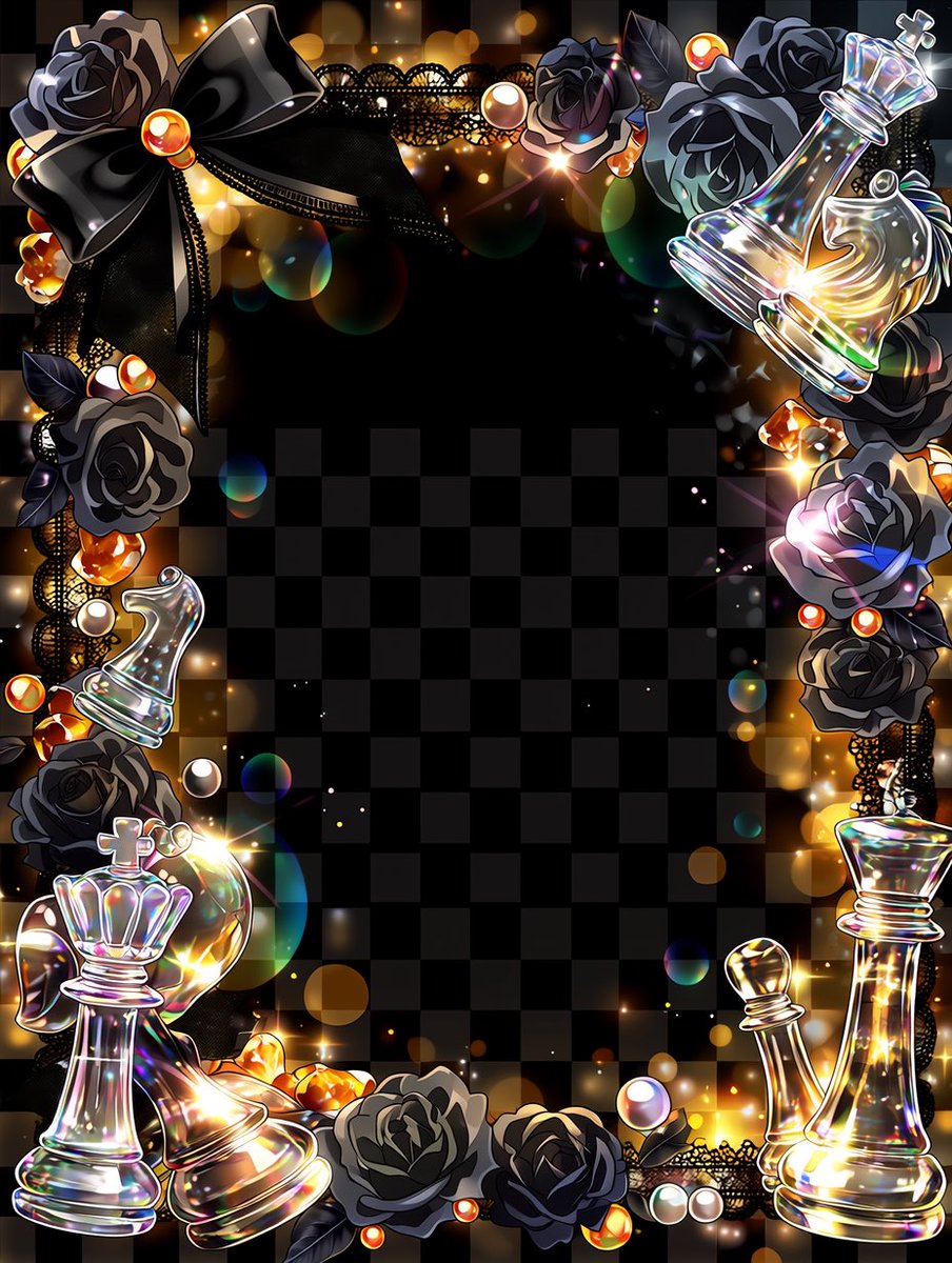 amari_AI_art's tweet photo. ( ϶’ᗜ’)϶＜ガラスチェス背景♟️

縦長の3:4サイズでもご用意！
ガラスのようなチェス駒と、
薔薇やリボンを組み合わせたフレーム背景💎✨
様々なカラバリでご用意🌹

🆗加工・商用利用
🆖プロフの固定を必読
#あまりのフリー素材 https://t.co/opJBaCBP8V