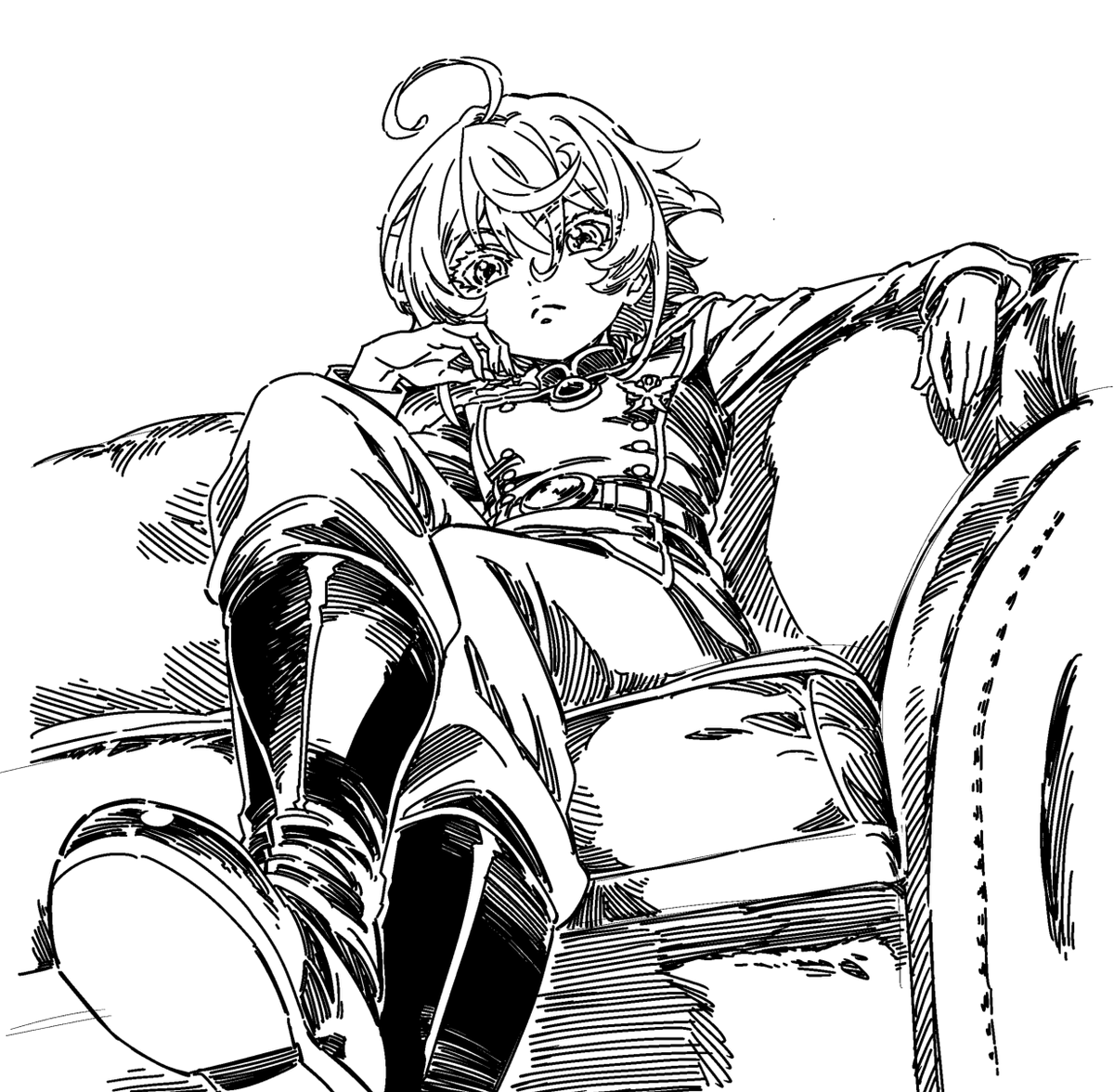 yooochika's tweet photo. TVアニメ『幼女戦記Ⅱ』
放送開始まであと９日ですね！
皆さん、逸る気持ちを抑えリラックスして待ちましょう https://t.co/xn6zVoFPvB