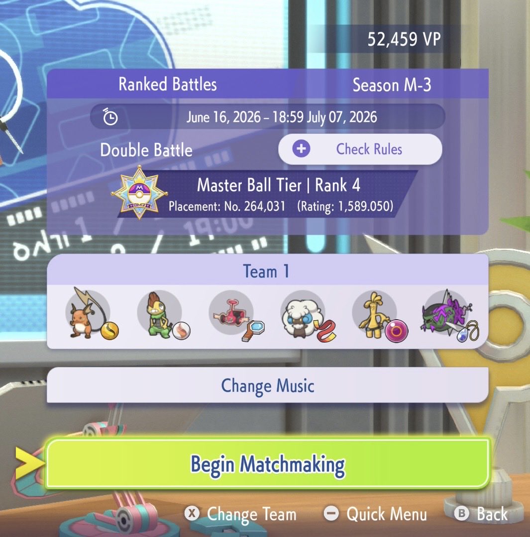 Forte01_'s tweet photo. First team I have taken to master ball tier shout out to rotom mow for being the best counter into swampert https://t.co/ZRFTCNq19h