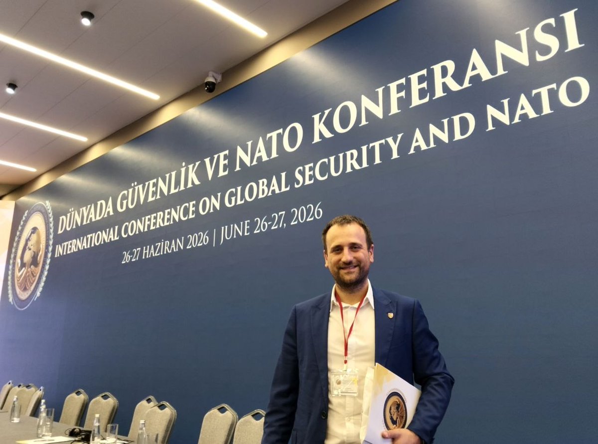 AleFane88's tweet photo. Thanks to the @dunyamer_org for organizing this #conference:

Global Security and NATO conference - Istanbul 26-27 June 2026 - Centro Studi Eurasia e Mediterraneo

I was there representing the @CeSEMS 

#Geopolitics #turkey #unipolarity #Multipolarity #NATO #GlobalSecurity https://t.co/d1cOVa8T1x