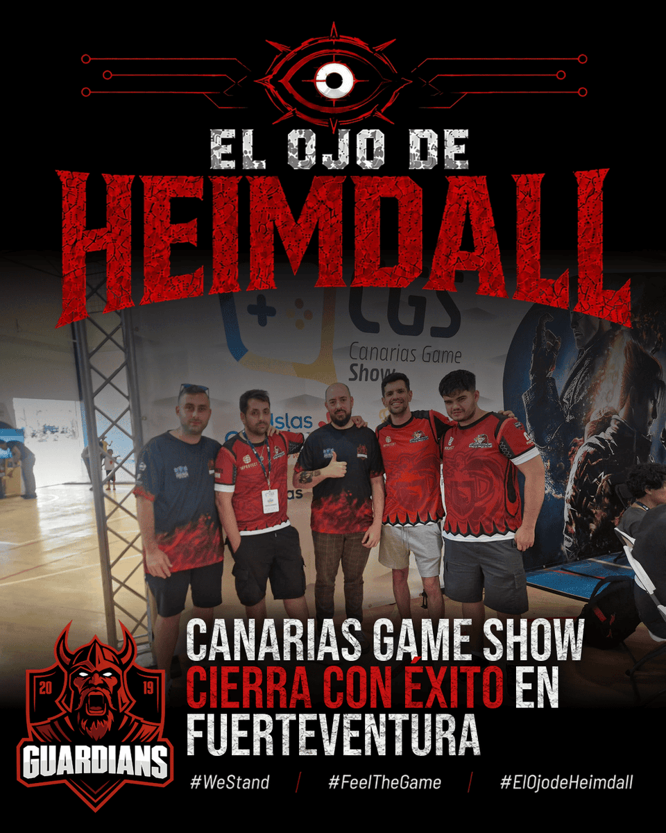 Guardians_EC's tweet photo. 🎮🇮🇨 Canarias Game Show consolida el gaming y los esports en Canarias.

Guardians Esports Club estuvo presente en la competición con una destacada actuación.

#WeStand #FeelTheGame #ElOjodeHeimdall #CanariasGameShow #Esports

📰 https://t.co/nRMSiXRBxA https://t.co/soc4Y40Juw