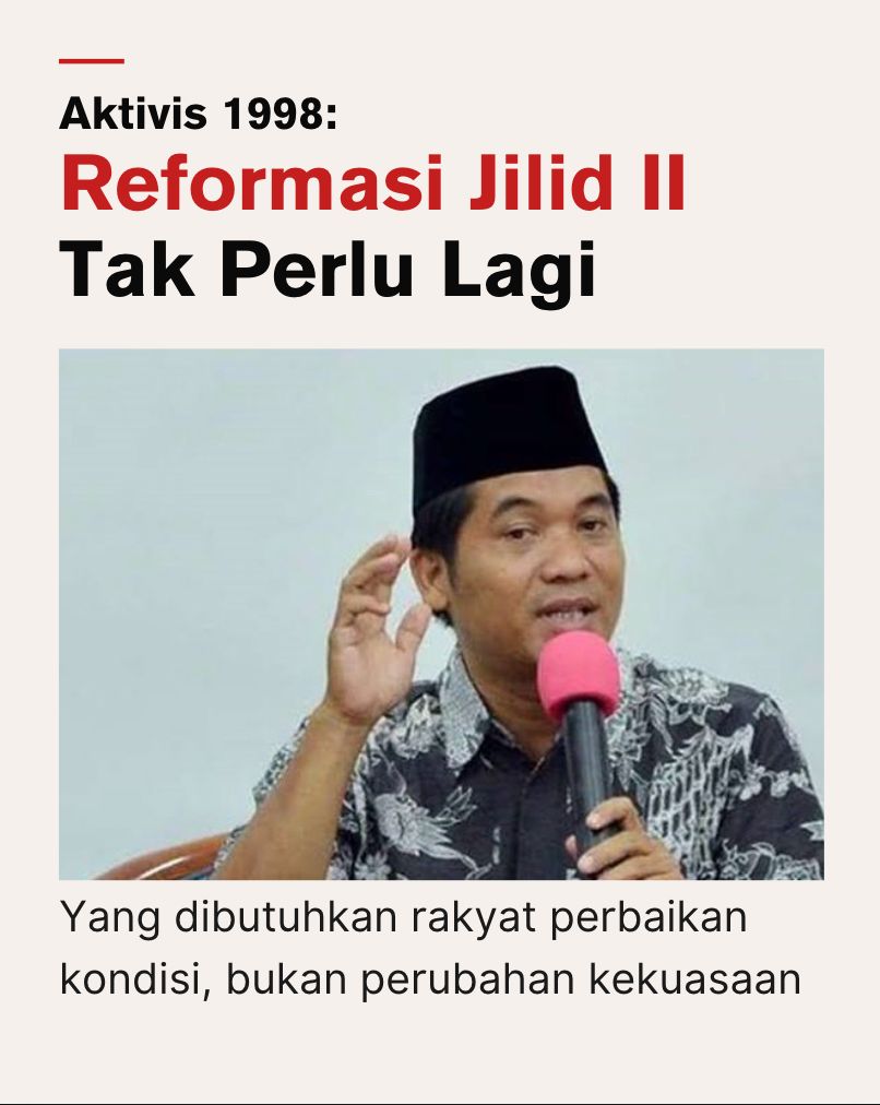 octajo__'s tweet photo. Rakyat butuh perbaikan kondisi, bukan sekadar perubahan kekuasaan. Indonesia Baikbaik Aja kalau fokus pada kesejahteraan nyata

#GakPerluReformasiLagi https://t.co/ycT0kvdWgo