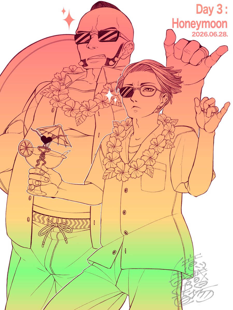 SelfAStorage's tweet photo. #RustshipWedding2026 🌺
Day 3 : Honeymoon

ギリ間に合った‼️😂✨(ハワイ時間で.笑)
旅行先でめちゃくちゃ浮かれててくれgpkr🤣

@rustshippingevents.bsky.social https://t.co/BNqVJoGDFQ
