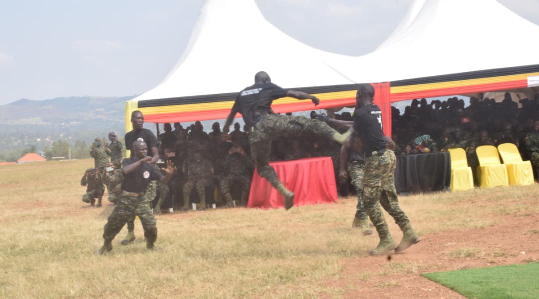 kamukamafredie's tweet photo. A total of 316 Uganda People’s Defence Forces (UPDF) personnel have completed the Military Police Level III Course Intake 19/26 at the Military Police Training School in Masindi. The pass-out ceremony was officiated by Major General William Bainomugisha, who urged the personnel to apply the knowledge and skills acquired during the course with professionalism, integrity, impartiality and dedication in the execution of their duties.

“The knowledge and skills you have acquired during this course should be reflected in your conduct and performance. Execute your duties with professionalism, integrity, impartiality and dedication as you uphold the values of the UPDF and serve as role models worthy of emulation,” Maj Gen Bainomugisha said.

Maj Gen Bainomugisha commended the Commandant, instructors and support staff for their dedication and commitment to delivering quality training, saying their efforts continue to contribute to the transformation and professionalism of the UPDF. The Commandant of the Military Police Training School, Lt Col Bernard Mugwanya Kisule, urged the personnel to effectively apply the knowledge and skills acquired during the course in the field to avoid unnecessary mistakes and accomplish their missions successfully.

“Training prepares you for the challenges you will encounter in the field. Put into practice what you have learnt, maintain confidence in your abilities and always execute your duties professionally,” Lt Col Mugwanya said.

He thanked the UPDF leadership and the Joint Staff Training and Doctrine for their continued support towards the successful conduct of the course and commended the instructors for their commitment and hard work throughout the training..

The ceremony was attended by commanders from the Military Police Brigade, the Division Political Commissar, instructors and other invited guests.