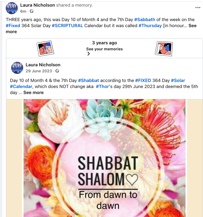 ThundersSeven's tweet photo. @TheTimeTraveler @TheSeanEsposito Who told you that nonsense?
The #Sabbath Day is Strong's Hebrew H7676 & #YaHUaH TheAlmighty #SetApart the 7th Day of the week ever since the beginning of this specific Age
YaHUaH does not change - the Commanded 7th Day is one of His #fixed Appointed Times https://t.co/xqmbjG0YSA