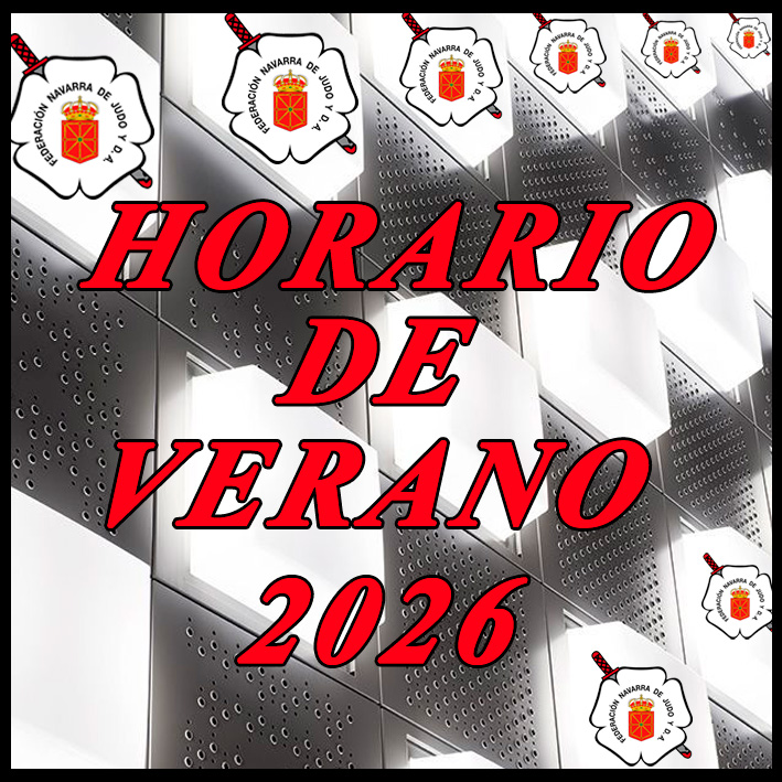 FJudoNavarra's tweet photo. El lunes 29 de junio, comienza el HORARIO DE VERANO, de la Federación Navarra de Judo y D.A. https://t.co/8TWGYcYpWI https://t.co/ZDih20cloi