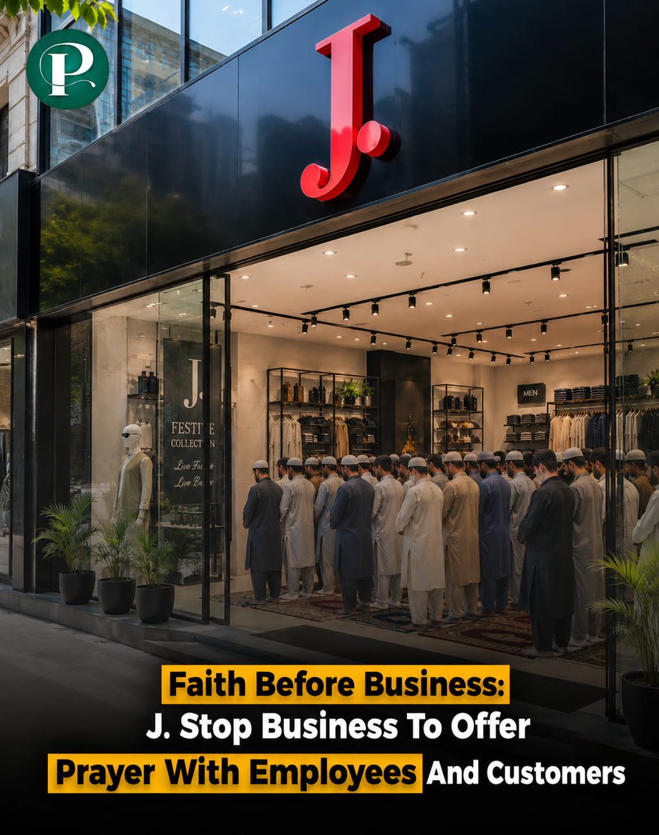 Thepakever's tweet photo. J. has been praised after temporarily pausing store operations to allow employees and customers to pray together, highlighting faith over business.

Disclaimer: Shared for awareness and informational purposes only. Image is AI-generated for reference.

#J #Faith #Prayer https://t.co/9DQEIrbV72