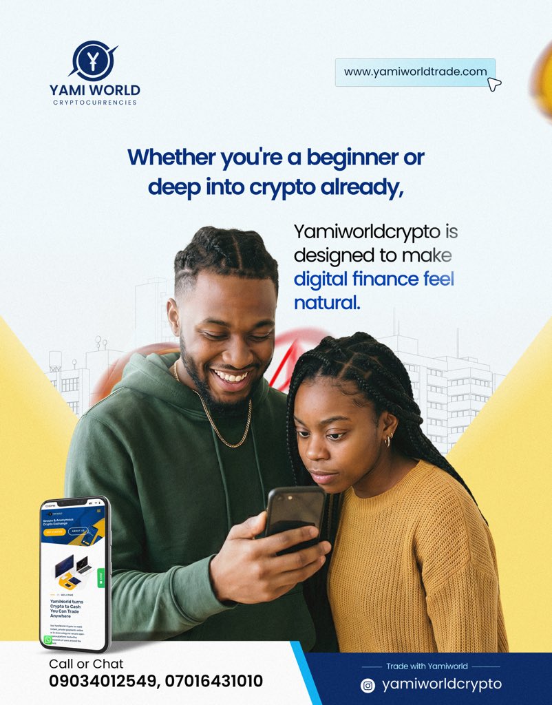 yamiworldcrypto's tweet photo. Whether you’re just getting started or already trading, Yamiworldcrypto gives you a simple, secure, and reliable way to navigate digital finance.

From buying and selling crypto to converting crypto into cash quickly, we’ve built a platform that makes every transaction seamless. https://t.co/IOCG8ktmdz
