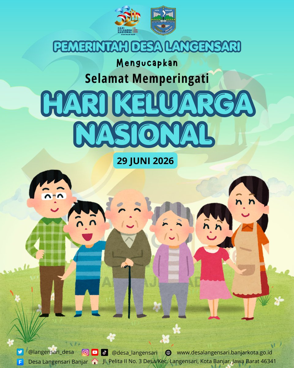 langensari_desa's tweet photo. Pemerintah Desa Langensari mengucapkan Selamat memperingati Hari Keluarga Nasional (Harganas) https://t.co/boCwXRGoLS
