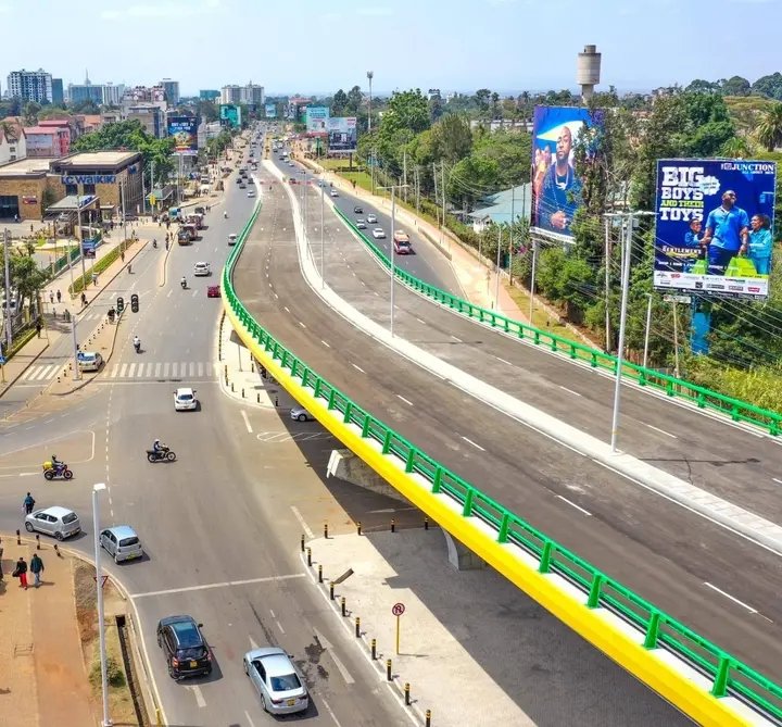 AlexChamwada's tweet photo. It has taken less than 2 years instead 3 years hence completed one year a head of schedule. The Ngong Road/Naivasha road junction flyover will be opened to the public today. Eng. Silas Kinoti, the Director General of Kenya Urban Roads Agency, the implementing agency says - We did not want to take chances as delays would have disrupted AFCON. The contractor is Spanish Company known as Centunion. Project Director Pablo Acosta says reliable cash flow made the project move fast. The Ksh 3.8 Billion project was funded through a soft loan from the government of Spain