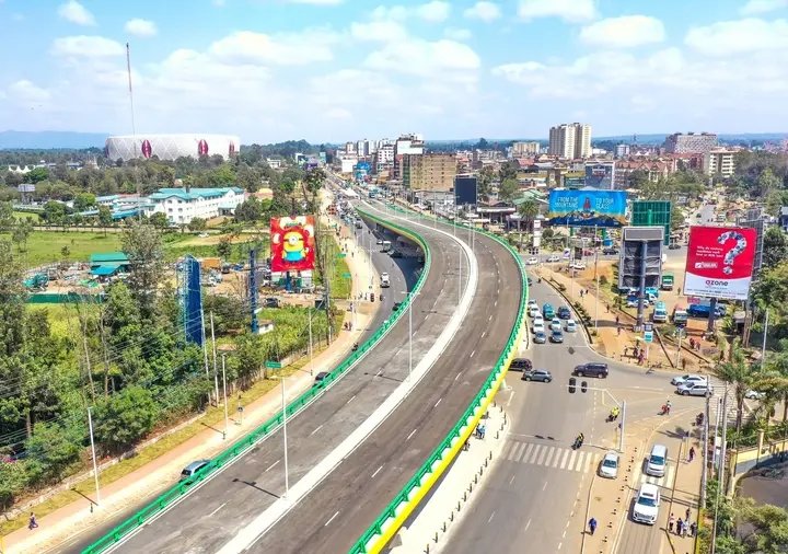 AlexChamwada's tweet photo. It has taken less than 2 years instead 3 years hence completed one year a head of schedule. The Ngong Road/Naivasha road junction flyover will be opened to the public today. Eng. Silas Kinoti, the Director General of Kenya Urban Roads Agency, the implementing agency says - We did not want to take chances as delays would have disrupted AFCON. The contractor is Spanish Company known as Centunion. Project Director Pablo Acosta says reliable cash flow made the project move fast. The Ksh 3.8 Billion project was funded through a soft loan from the government of Spain