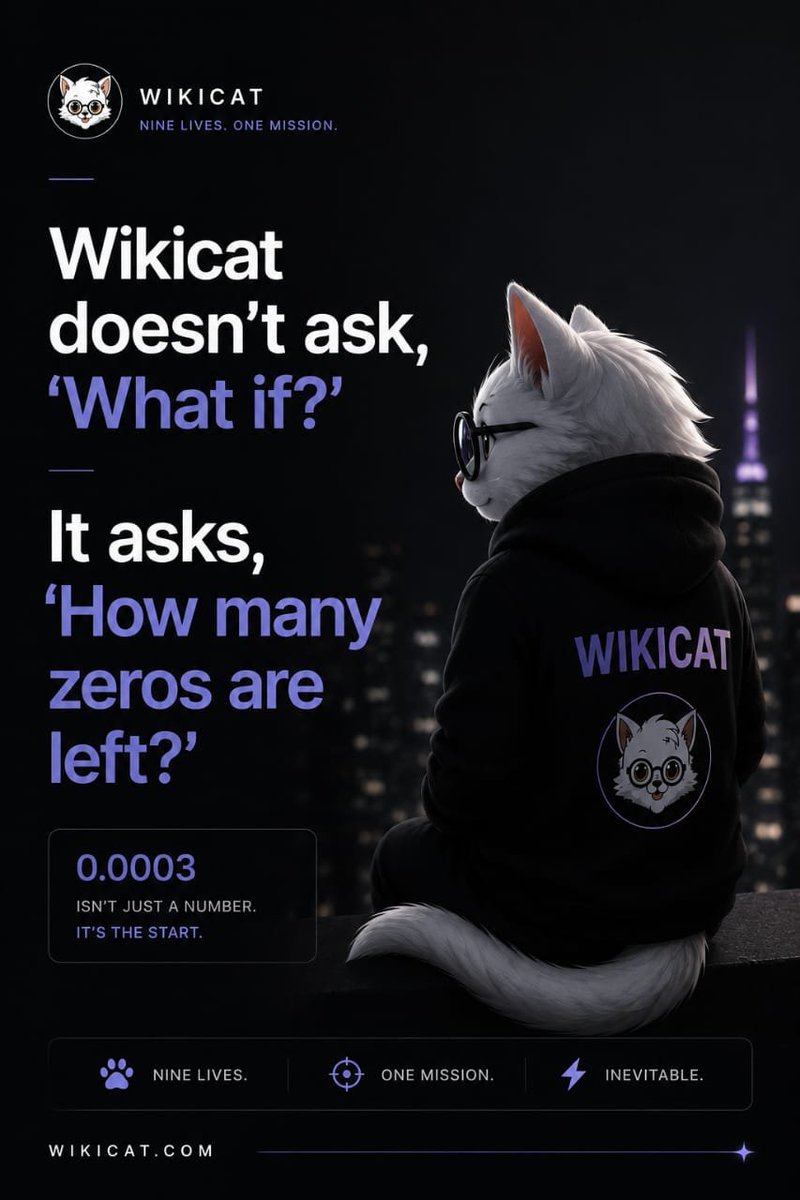 InnaBss2528's tweet photo. Great projects aren't built by hype alone they're built by believers. The $WIKICAT community keeps growing stronger every day. This is how billion-dollar stories begin.
CA:
0x6Ec90334d89dBdc89E08A133271be3d104128Edb

#WikiCat #WKC #WikiCatArmy 🪖  #HODL https://t.co/ylkpPOK6gw