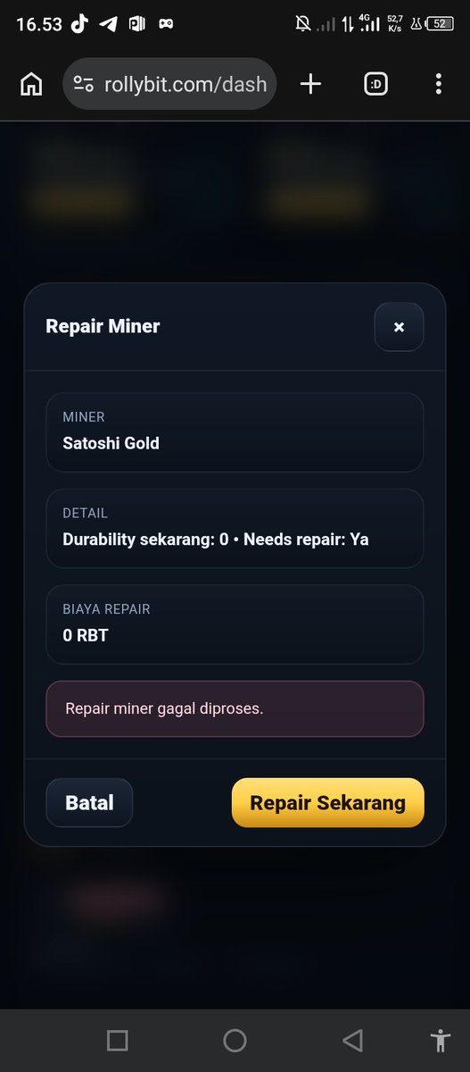 handi_Crypto's tweet photo. @rollybit Please lah rollybit, kenapa saya beli miner, mau di repair kok ga bisa bisa, dari tadi pagi, saya merasa di rugikan atau di bohongi, saya beli 3 miner loh, yang 10.000gh Kenapa tidak bisa di repair sampai sekarang?
Nama akun : Hazza
Rollybit, saya harus buat laporan kemana https://t.co/iqMTPaztdN