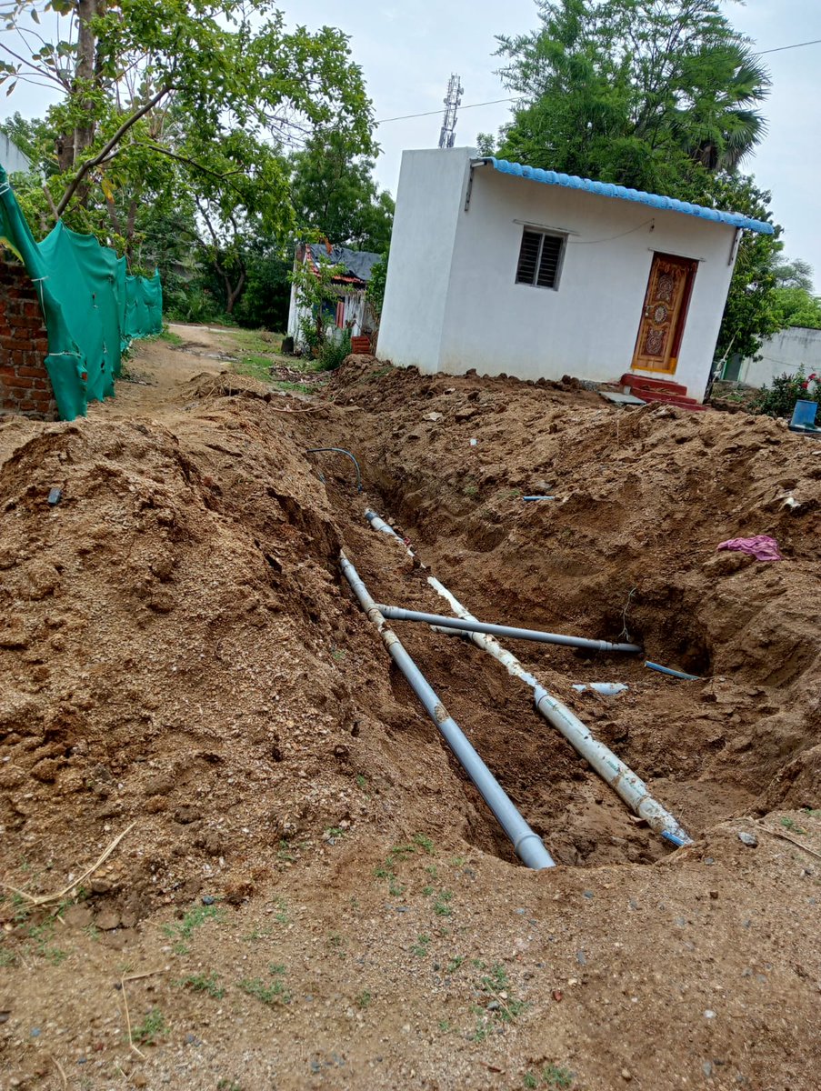 Gopalakrish2gk's tweet photo. @Collector_WGL  Dear madam , in Deekshakunta Village, Nekkonda Mandal of Warangal Dist.,  the below work started in April Month-2026 for tap connection but till now not completed and local people facing problems to go main road by walk, bikes,pls burry hole https://t.co/APGMvUF890