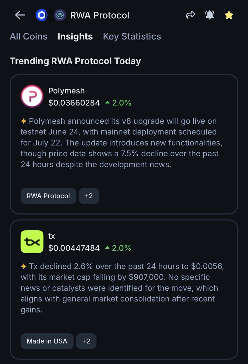 rwamart's tweet photo. tx:native is trending in multiple categories today  on @coingecko 📈🚀🏆

The operating system for TWA tokenization https://t.co/4sc7AB83MG