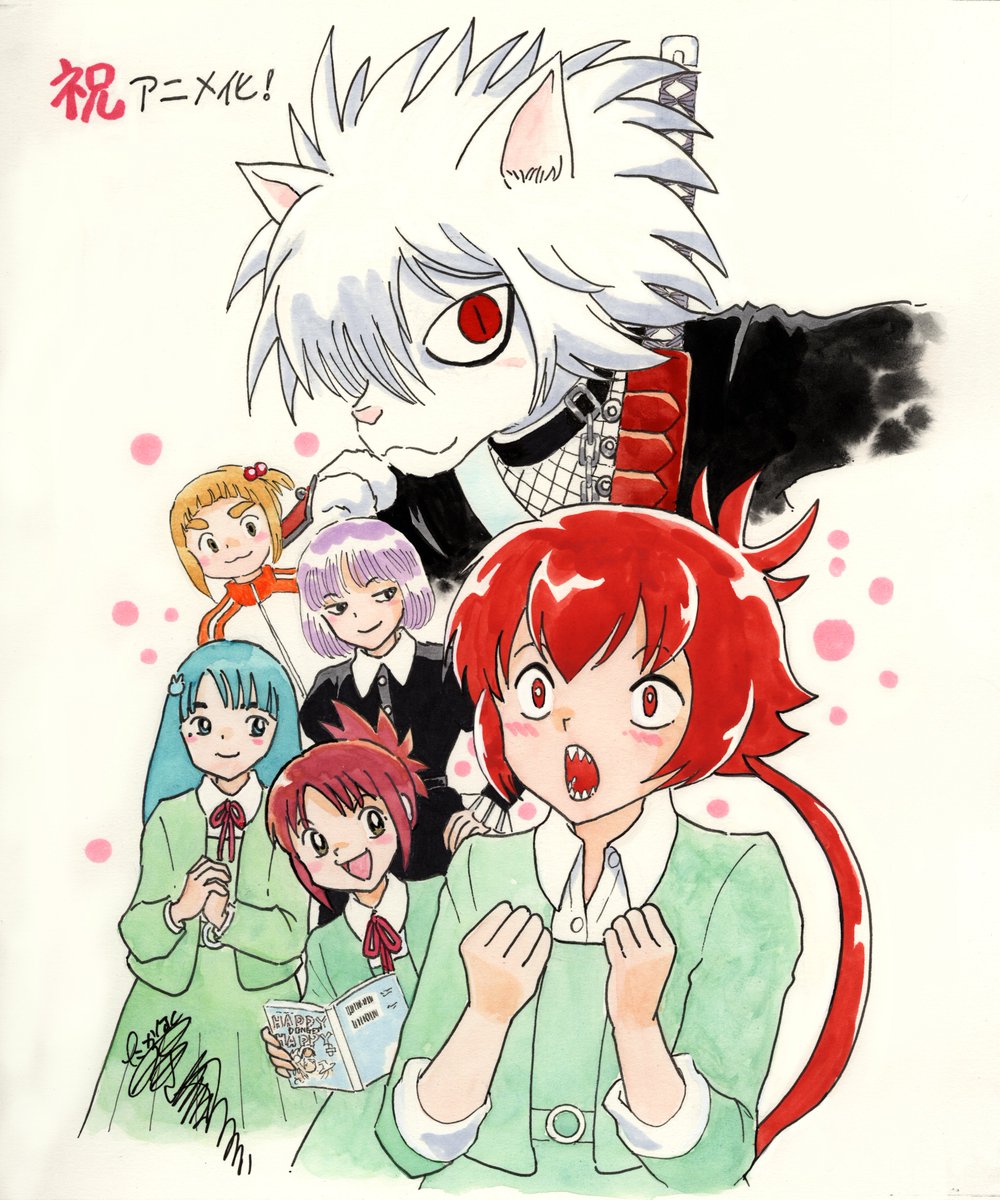 korekaite_shine's tweet photo. 📣特別企画!!📣
『これ描いて死ね』アニメ化記念✨
漫画家先生応援イラスト✍️

放送前日まで
カウントダウンで公開中!!⏳

❖━━━━━━━━━━❖
　  放送まであと4⃣日
　   #高橋留美子 先生🖊️
～王島南高校漫研メンバー～
❖━━━━━━━━━━❖

🗣️先生コメントはこちら
▶️https://t.co/pJOXnhjMRQ

2026年7月3日(金)より毎週金曜
日本テレビ系フラアニにて23時30分から
全国30局ネットで放送開始!!🏝
（初回は23時35分から放送開始）

#これ描いて