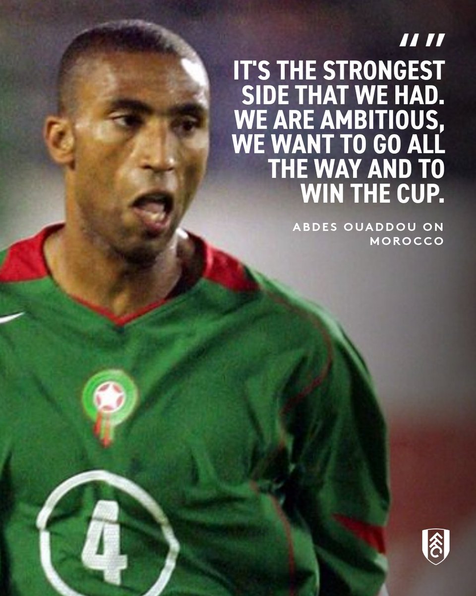 FulhamFC's tweet photo. We caught up with former Fulham defender Abdes Ouaddou about Morocco's progress as a side and his thoughts on Issa Diop. 🇲🇦
