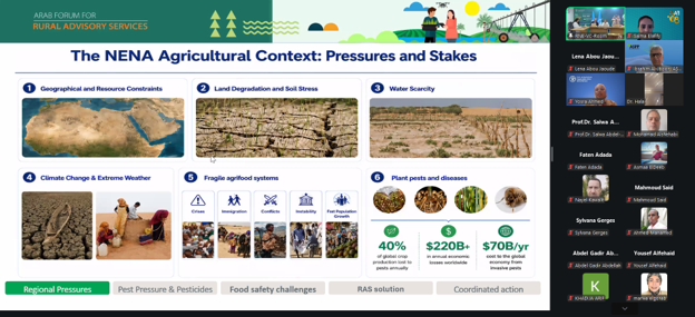 FAOinNENA_EN's tweet photo. 🌱 Experts are sharing practical approaches to strengthen #RuralAdvisoryServices through #FarmerFieldSchools, #IPM &amp; innovative advisory solutions for sustainable crop protection &amp; food safety across the NENA region.
#AFRAS https://t.co/lXn0uBWHAQ