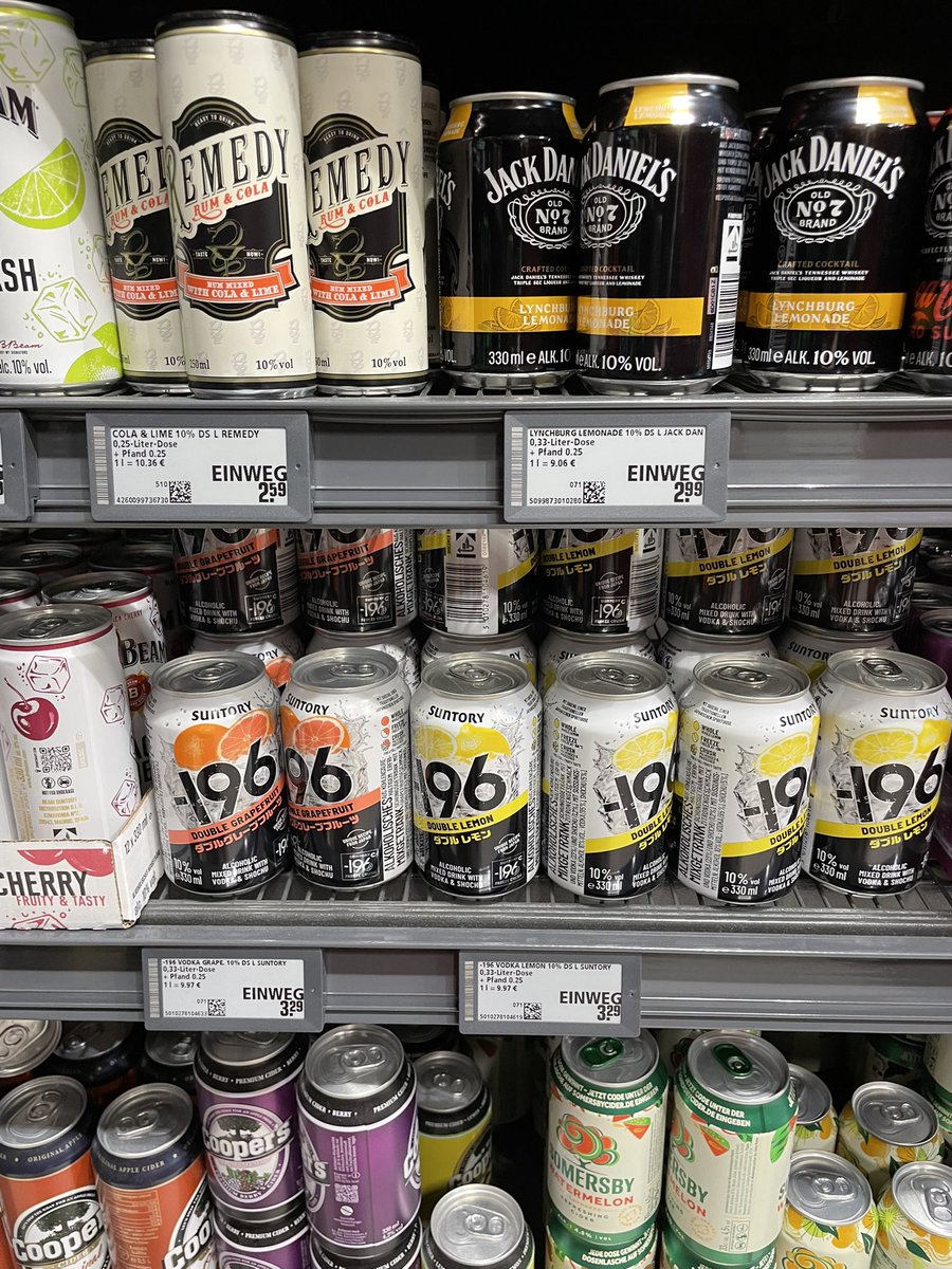twiss's tweet photo. Took plenty of trips to the supermarket to cool down. German supermarkets have a lot of interesting products. https://t.co/nlp6QzJcRl