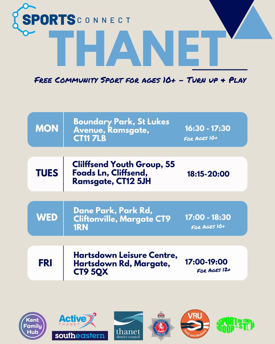 sportsconnectUK's tweet photo. ⚽🏀🏸 Join us at our FREE Sports Connect Community Sessions!

✅ FREE to attend
✅ No booking required
✅ Open to everyone

Find out more about our Community Sessions via https://t.co/tSvdQwcOzc. 

#SportsConnect #SportForChange #FREESport https://t.co/wlmHr3STxU