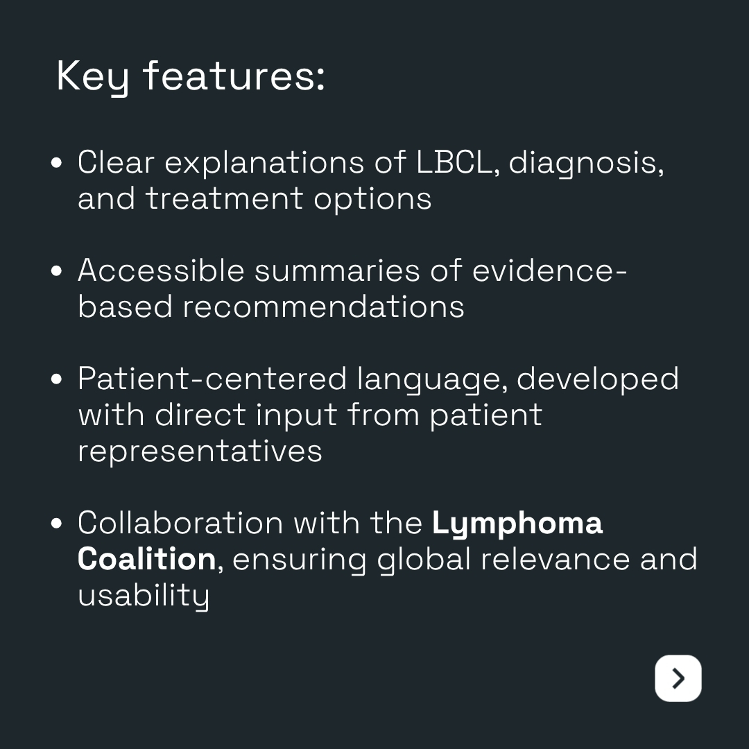 EHA_Hematology's tweet photo. Clear guidance supports better patient care
The first EHA–Lymphoma Coalition patient-friendly guideline on #LBCL is now available, translating complex recommendations into language your patients can understand and use.
Developed with patient experts, it helps you guide conversations, support understanding, and empower shared decision-making in daily practice.
Read the guideline here: https://t.co/FqYjKqimRL
@knowyournodes