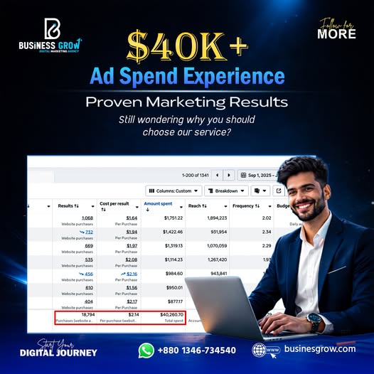bussinesgrow's tweet photo. 🚀 Ready to grow your business with results that matter?

💰 $40K+ in Ad Spend Managed
📈 Proven strategies that generate leads, sales &amp; ROI
🎯 Facebook Ads | Google Ads | SEO | Digital Marketing

📞 WhatsApp: 01346-734540
🌐 https://t.co/c16UUfapmF

#BusinessGrow  #AustrianGP https://t.co/91z440Y1R3