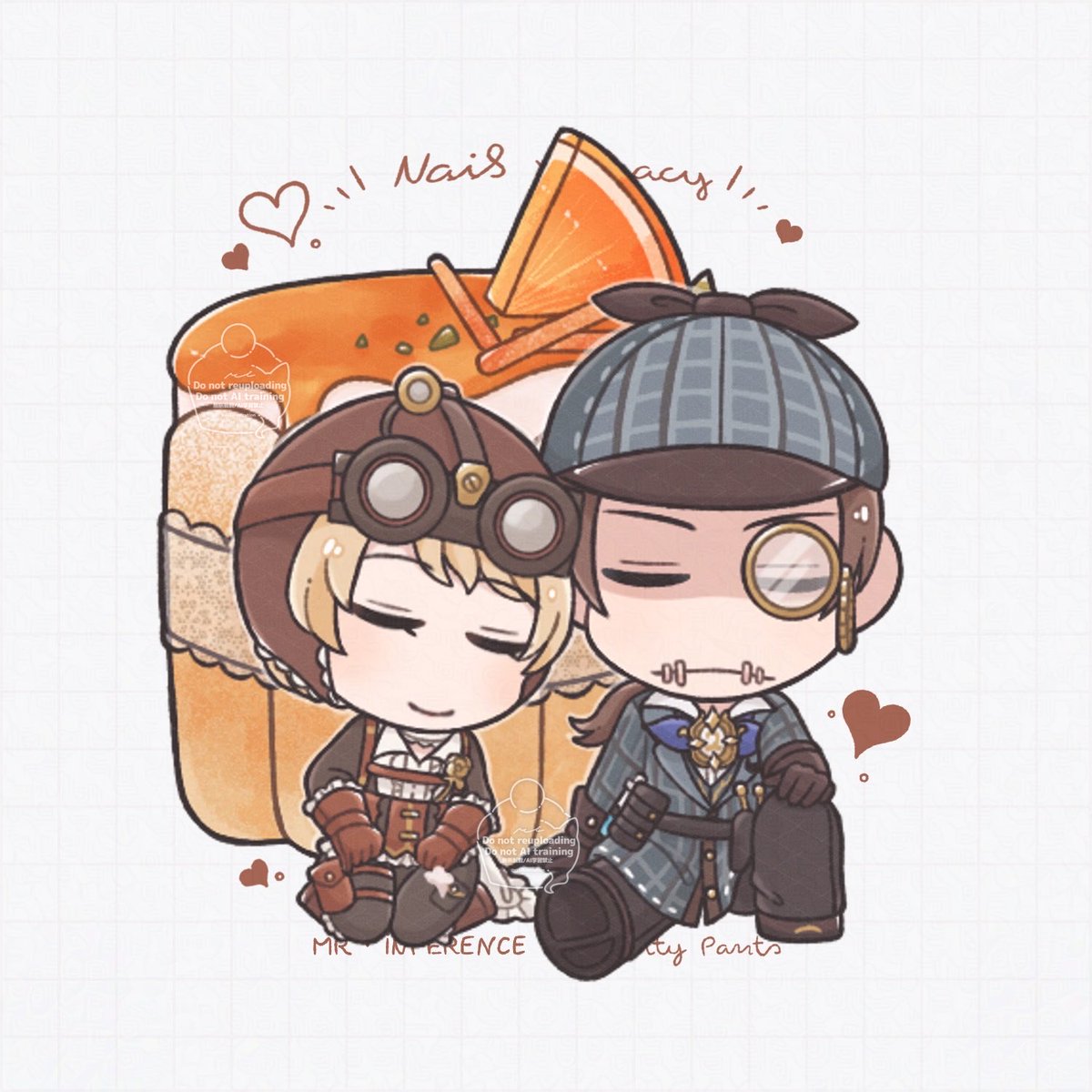 ri3illustration's tweet photo. 🍊🧡💙
 NaibTracy / ナワトレ https://t.co/T46XhRvY8X