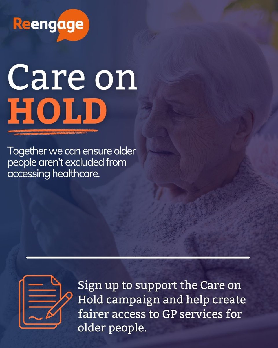 reengageuk's tweet photo. Older people are being left behind by digital-first healthcare booking systems.
We're calling on the UK Government to take action to protect access to health services for older people - digital by choice, not digital by default.
Read our report: https://t.co/y7qfGUEdNo https://t.co/sMesrYsYA0