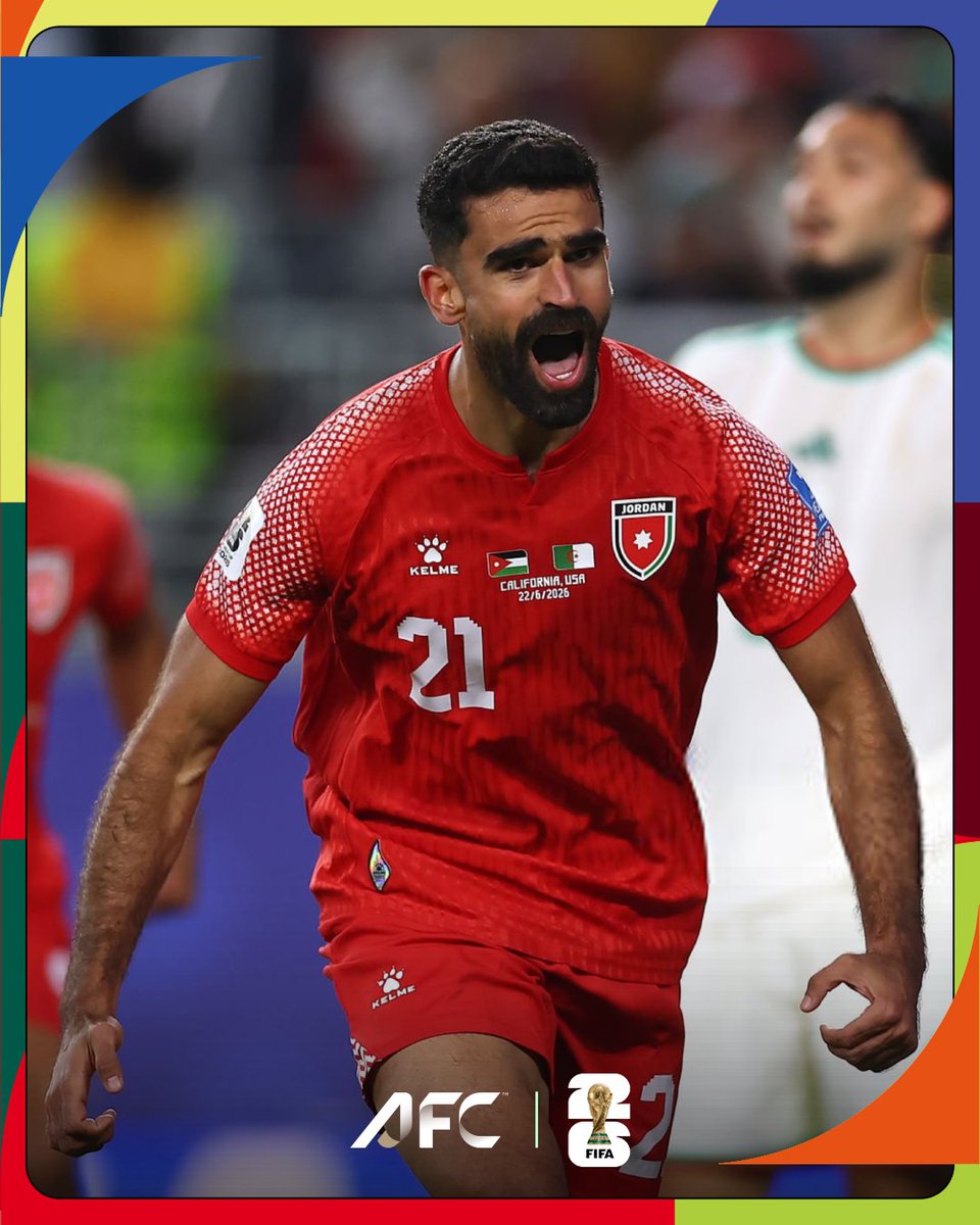 afcasiancup's tweet photo. Three names. One historic legacy ✨

🇯🇴 Ali Olwan, Nizar Al-Rashdan and Mousa Al-Tamari brought the goals in Jordan's #FIFAWorldCup debut campaign 🔝 https://t.co/JtcjKWe8KF