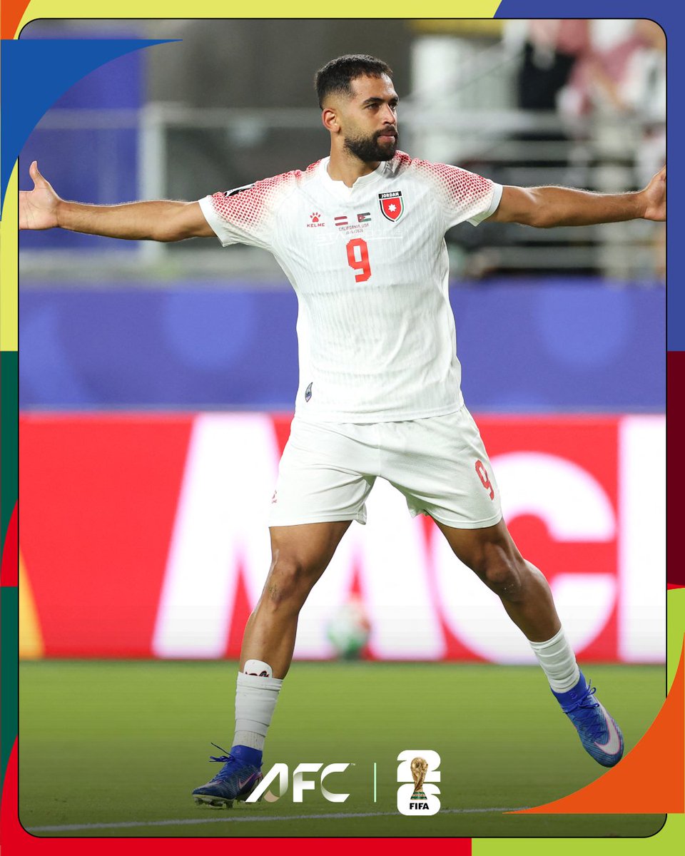 afcasiancup's tweet photo. Three names. One historic legacy ✨

🇯🇴 Ali Olwan, Nizar Al-Rashdan and Mousa Al-Tamari brought the goals in Jordan's #FIFAWorldCup debut campaign 🔝 https://t.co/JtcjKWe8KF