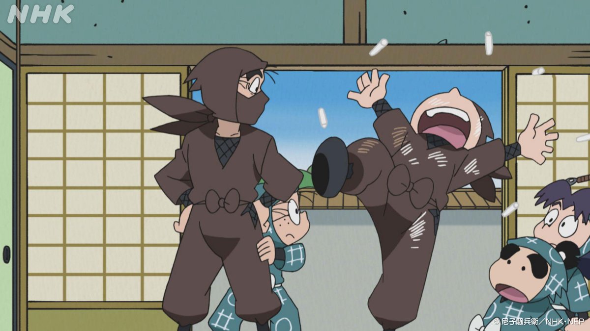 nhk_animeworld's tweet photo. 30(火)の ＃忍たま は
「タソガレドキの演習の段」

タソガレドキ忍者隊の訓練中に、諸泉尊奈門が負傷してしまった。

雑渡昆奈門は、尊奈門に、近くにある忍術学園の医務室へ行くように言うけど…

🔽NHK ONE配信はこちら
https://t.co/pAoQrZhUyG https://t.co/0YzAXJgvU7