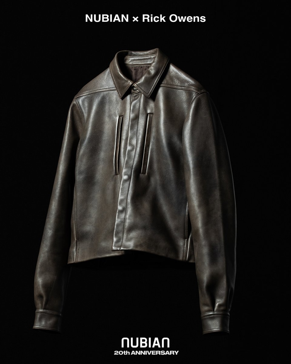 nubian_tokyo's tweet photo. 7/4(土)発売『NUBIAN × Rick Owens』NUBIAN設立20周年を記念し、日本初となる｢Rick Owens｣とのコラボレーションが実現。福岡店グランドオープンに合わせ、7/4(土)よりNUBIAN全店舗にて発売開始 https://t.co/kKdatJaYGg https://t.co/XGRV9Vz0RB